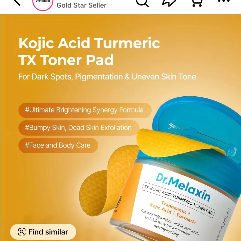 TX-Kojic Acid Turmeric Toner Pad